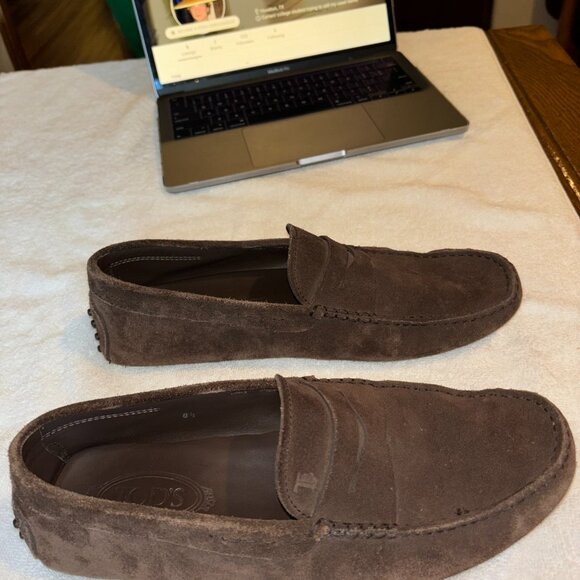 Tod\'s Gommino Suede Driving Loafers - Size 9 - Purchased in Dubai Mall